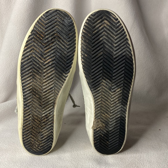 🥳HP🥳 Preloved Golden Goose Midstar Silver Glitter Zebra size 8 - Picture 9 of 9
